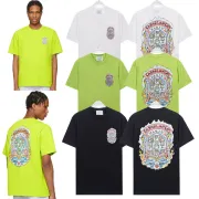 Casablanca T-Shirts fashionable cotton Green/White/Black #A48651