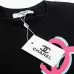Chanel T-Shirts Color logo Black/White #A46972