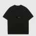 Ch**el T-Shirts Solid Color Crew Neck Black/White #A46473