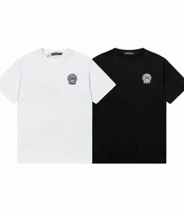 D&amp;G T-Shirts for MEN Black/White #A47077