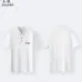 Dior T-shirts Polo for men Mercerized Black/White  #A46607