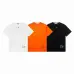 Dior T-shirts for men Black/White/Orange #A46991