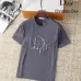 Dior T-shirts for men Crew Neck Black/White/Blue/Khaki/Grey Printing 47 letter #A46466