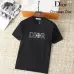 Dior T-shirts for men Crew Neck Black/White/Blue/Khaki/Grey Printing 47 letter #A46466