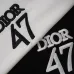 Dior T-shirts for men Letter Printing 47 Black/White #A48650