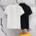 Dior T-shirts for men Printed collar Black/White #A46596