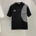 Dior T-shirts for men Splicing flowers Black/White #A46423