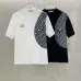 Dior T-shirts for men Splicing flowers Black/White #A46423
