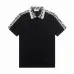 Dior T-shirts for men collar logo Black/White #A46599