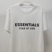 FEAR OF GOD ESSENTIALS T Shirt Classic Design Trendy Streetwear Fashion Black/White/Pink/Light Khaki #A54363