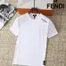 Fendi T-shirts for men Crew Neck Black/White/Khaki #A46465