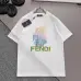 Fendi T-shirts for men color logo Black/White #A47107