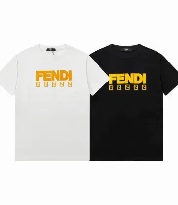 Fendi T-shirts for men yellow logo #A47151