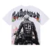 NEW Godspeed Skeleton cowboy print pattern Tee Washed Mens Short sleeved T-shirt #A53416