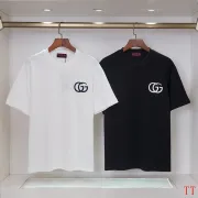 Gucci T-shirts for Gucci Men's AAA T-shirts 270g Black/White #A53118