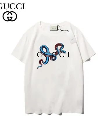  Men's  Women's White T-Shirt with Snake Print #A45573