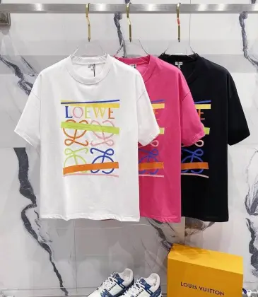 LOEWE T-shirts for MEN Black/White/Red #A47231