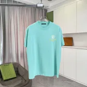 Chic Louis Vuitton T Shirt With Gold Logo And Paris Lettering For Fashionistas Black/White/Purple/Light Blue #A54352 Chic Louis Vuitton T Shirt With Gold Logo And Paris Lettering For Fashionistas Black/White/Purple/Light Blue #A54352