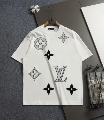 LV Style 3D Embroidered Casual T-Shirt, S-XL #A63540 LV Style 3D Embroidered Casual T-Shirt, S-XL #A63540