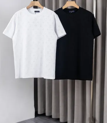 LV Style Embroidered Double Yarn T-Shirt, M-XXL #A63542 LV Style Embroidered Double Yarn T-Shirt, M-XXL #A63542