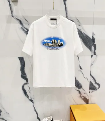 Louis Vuitton T-Shirts for AAAA Louis Vuitton T-Shirts Weight:320g Black/White #A53036