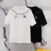 Louis Vuitton T-Shirts for AAAA Louis Vuitton T-Shirts embroidery Black/White #A46744