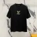 Louis Vuitton T-Shirts for AAAA Louis Vuitton T-Shirts embroidery Black/White #A46750