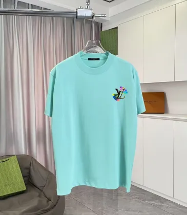 Louis Vuitton T - Shirt With Colorful Artistic LV Logo Emblem For Stylish Looks White/Black/Yellow/Purple #A54294