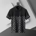 Louis Vuitton T-Shirts for Men' Polo Shirts printed Black/White #A46564