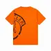 Moncler T-shirts for men Black/White/Orange #A47265