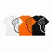 Moncler T-shirts for men Black/White/Orange #A47265