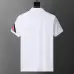 Moncler T-shirts for men Buttons Black/White/Blue #A46654