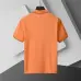 Moncler T-shirts for men Solid Color Black/White/Blue/Orange #A46657