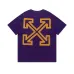 OFF WHITE T-Shirts for MEN Black/White/Purple #A47556