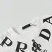 PRADA Short Sleeve Shirts for Men Cotton Milano Black/White #A49044