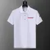 Prada T-Shirts Polo for Men red logo Buttons Black/White #A46680