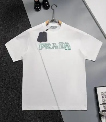 Prada T-Shirts for Men Black/White #A47325