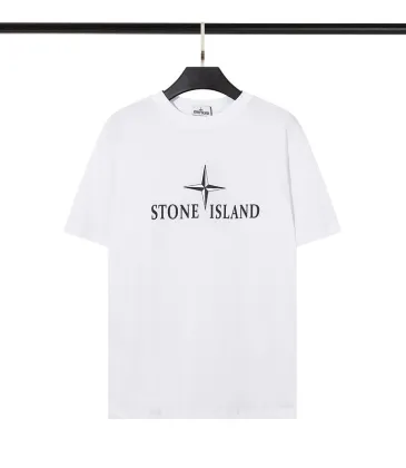 Stone Island T-Shirts for Men White/Black #A25383