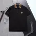 Versace T-Shirts Polo for Men t-shirts Printed collar Black/White #A46695