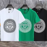 Versace T-Shirts for Men t-shirts Black/White/Green #A47361