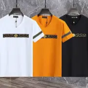 Versace T-Shirts for Men t-shirts Black/White/Yellow #A47360