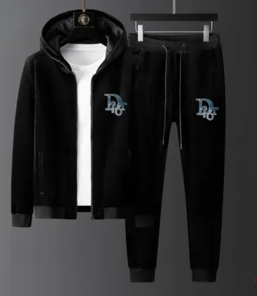 Dior tracksuits for Dior Short Tracksuits for men Fleece-lined and thickened #A58009