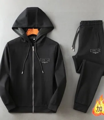 Dior tracksuits for Dior Short Tracksuits for men Fleece-lined and thickened #A58022