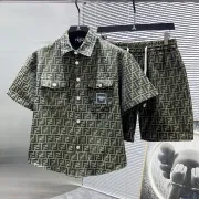 Fendi Tracksuits for Fendi Short Tracksuits for men #A59845