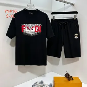 Fendi Tracksuits for Fendi Short Tracksuits for men #A65730