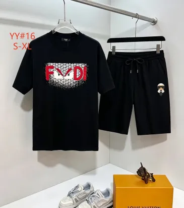 Fendi Tracksuits for Fendi Short Tracksuits for men #A65730