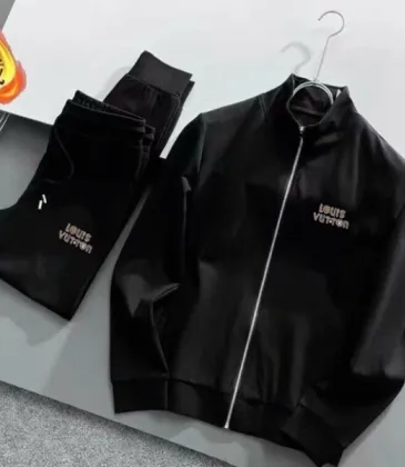 Louis Vuitton tracksuits for Men long tracksuits Fleece-lined and thickened #A58024