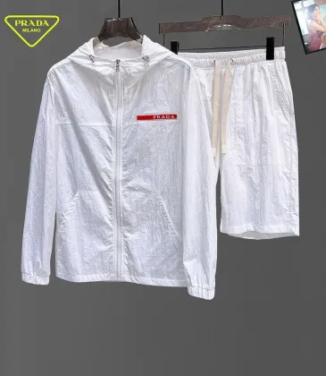 Prada Tracksuits for Prada Short Tracksuits for men Sun protection #A63341