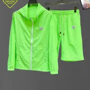 Prada Tracksuits for Prada Short Tracksuits for men Sun protection #A63342