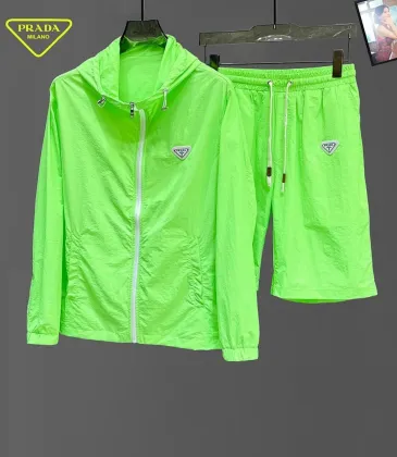 Prada Tracksuits for Prada Short Tracksuits for men Sun protection #A63342